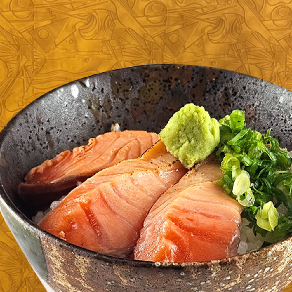 ミニあぶりサーモン丼