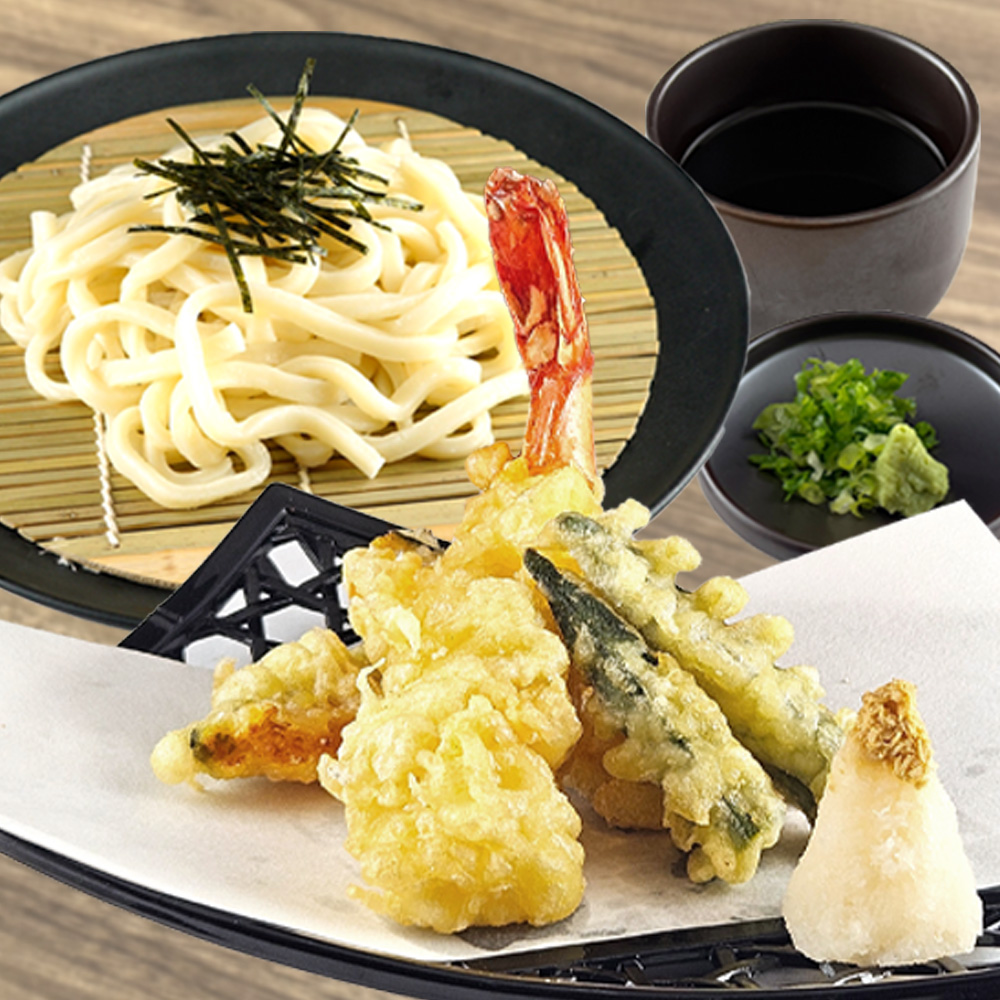 天ざるうどん