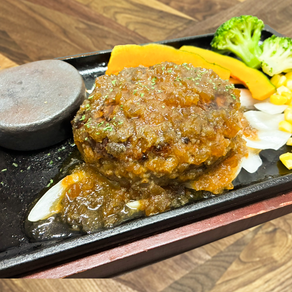 オニオンソースハンバーグ定食