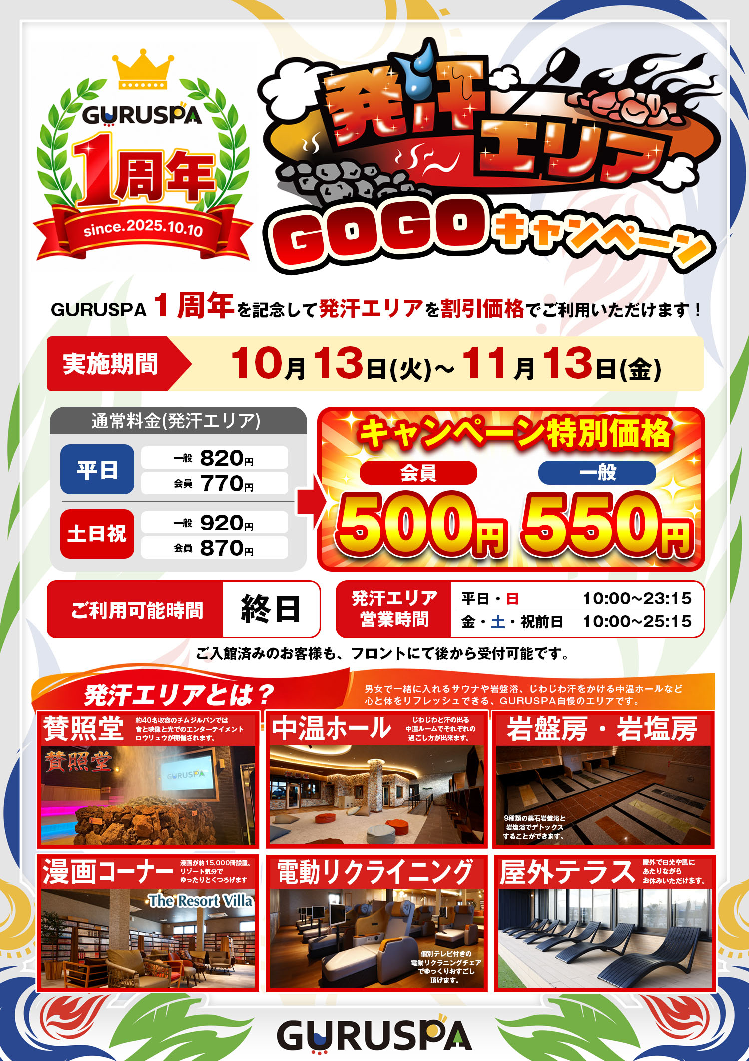 GURUSP1周年　GOGOキャンペーン